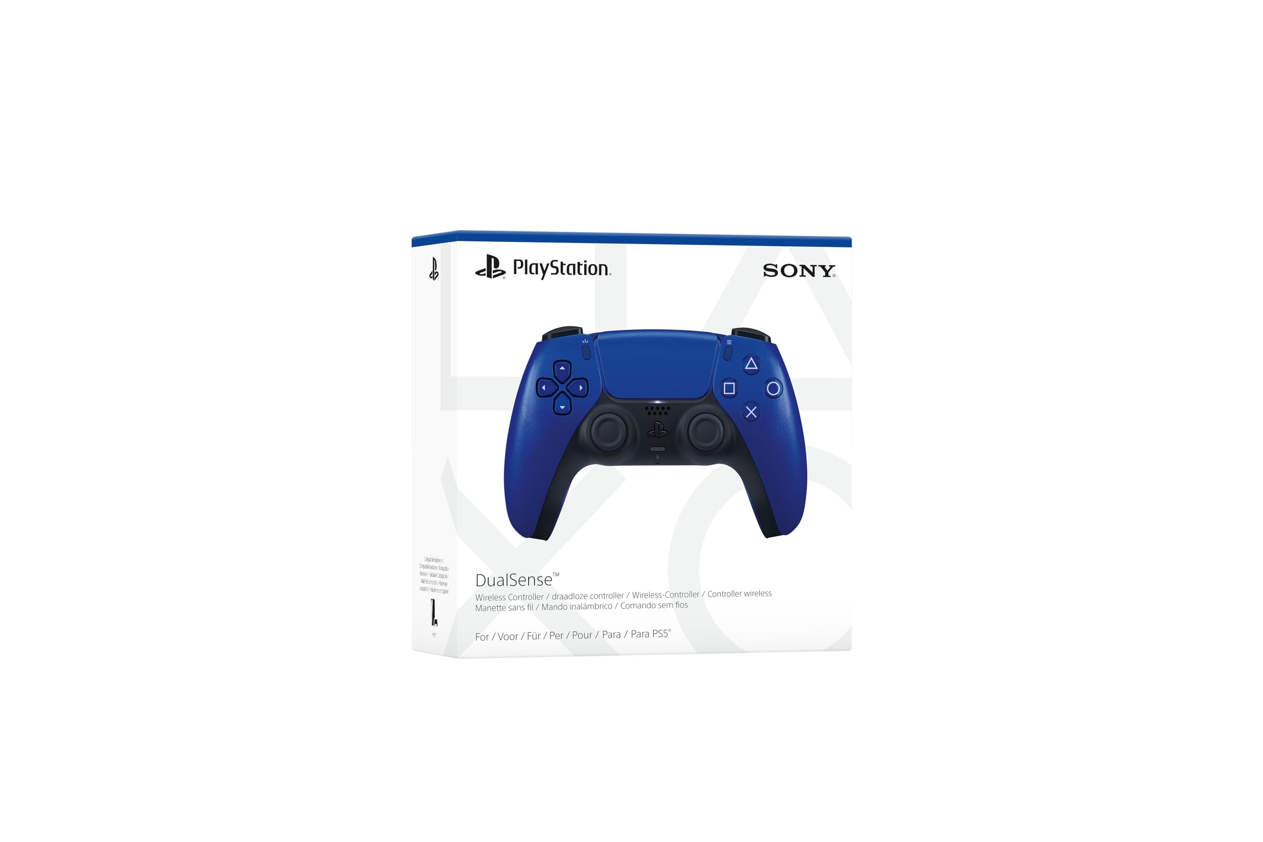 PlayStation 5 - Mando DualSense Inalámbrico Cobalt Blue con Gatillos Adaptativos y Retroalimentación Háptica para Experiencia de Juego Inmersiva PlayStation 5 - Mando DualSense Inalámbrico Cobalt Blue con Gatillos Adaptativos y Retroalimentación Háptica para Experiencia de Juego Inmersiva